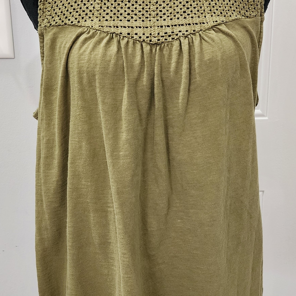 Wonderly Olive Green Sleeveless Top